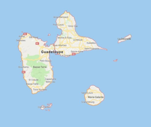 carte Guadeloupe