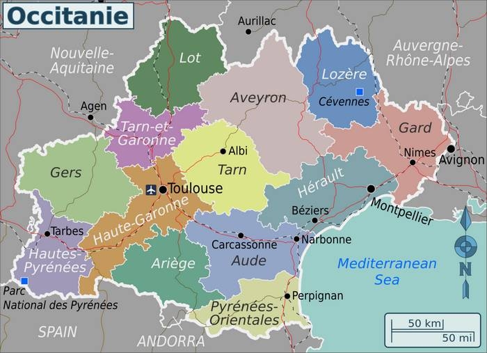 carte Occitanie